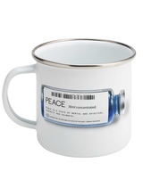 Load image into Gallery viewer, Peace Enamel Mug by Valerio Loi