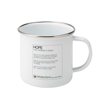 Load image into Gallery viewer, Hope Enamel Mug by Valerio Loi