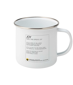 Joy Enamel Mug by Valerio Loi