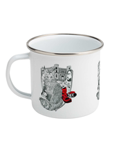 Load image into Gallery viewer, Puss In Boots Enamel Mug by Francesca Calabrò