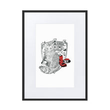 Load image into Gallery viewer, Puss In Boots Framed Poster by Francesca Calabrò