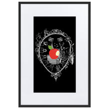 Load image into Gallery viewer, Snow White On Black Framed Poster by Francesca Calabrò