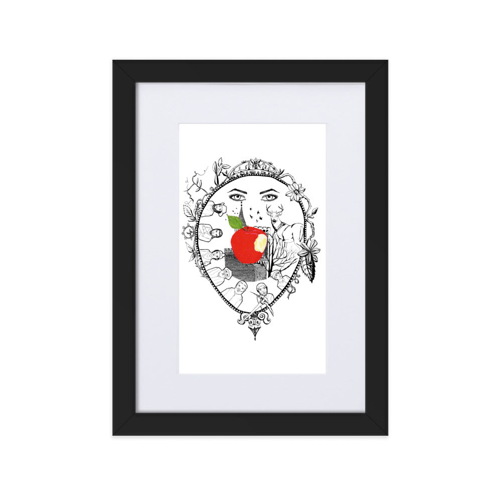 Snow White Framed Poster by Francesca Calabrò