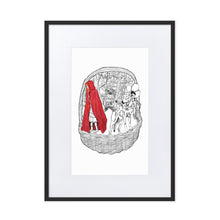 Load image into Gallery viewer, Little Red Riding Hood Framed Poster by Francesca Calabrò