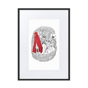 Little Red Riding Hood Framed Poster by Francesca Calabrò