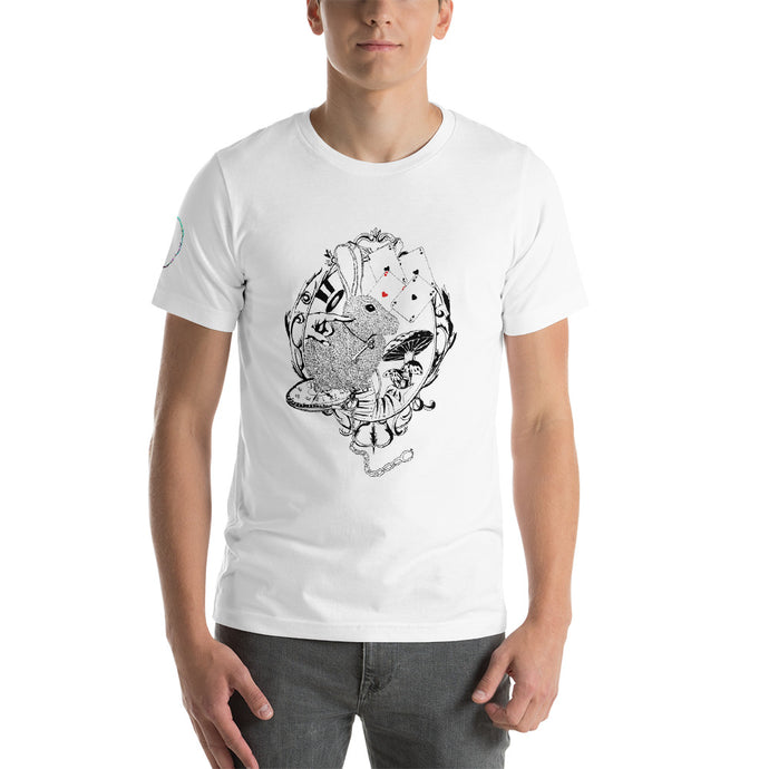 Alice In Wonderland Short-Sleeve Unisex T-Shirt by Francesca Calabrò