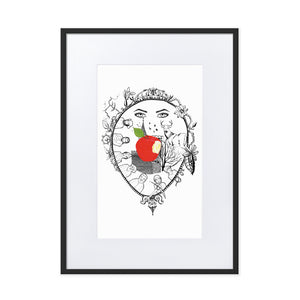 Snow White Framed Poster by Francesca Calabrò