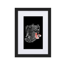 Load image into Gallery viewer, Puss In Boots On Black Framed Poster by Francesca Calabrò