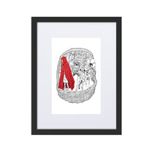 Load image into Gallery viewer, Little Red Riding Hood Framed Poster by Francesca Calabrò