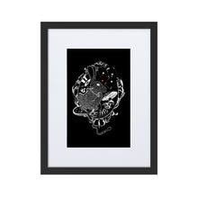 Load image into Gallery viewer, Alice In Wonderland On Black Framed Poster by Francesca Calabrò