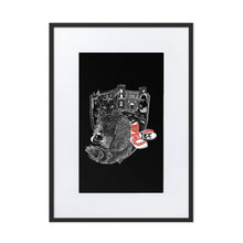 Load image into Gallery viewer, Puss In Boots On Black Framed Poster by Francesca Calabrò