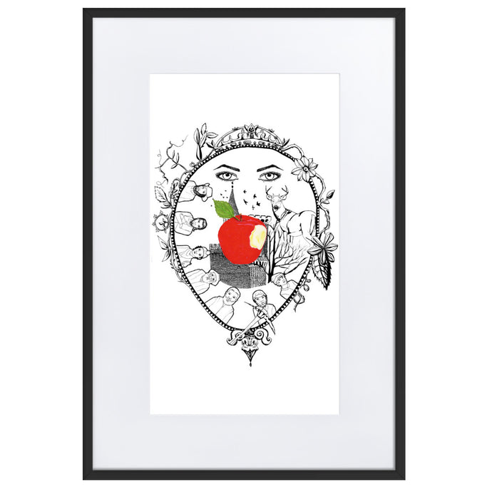 Snow White Framed Poster by Francesca Calabrò