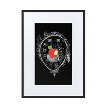 Load image into Gallery viewer, Snow White On Black Framed Poster by Francesca Calabrò