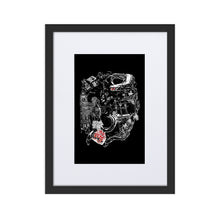 Load image into Gallery viewer, Peter Pan On Black Framed Poster by Francesca Calabrò