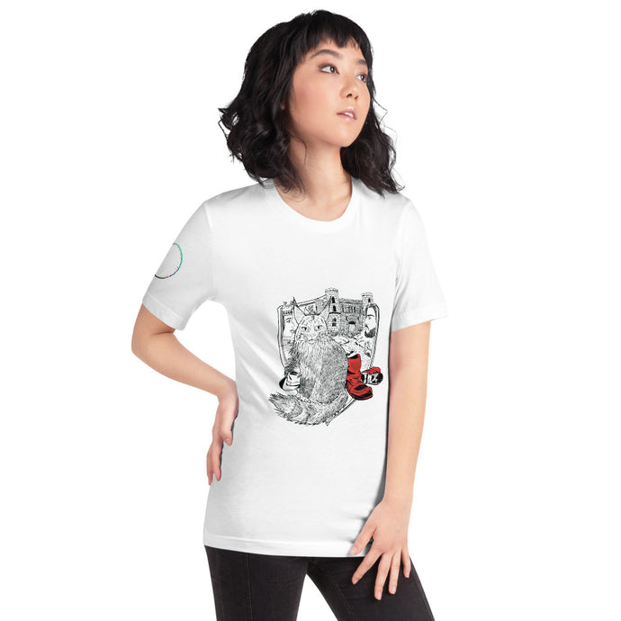 Puss In Boots Short-Sleeve Unisex T-Shirt by Francesca Calabrò