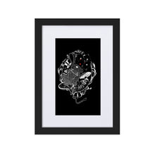 Load image into Gallery viewer, Alice In Wonderland On Black Framed Poster by Francesca Calabrò